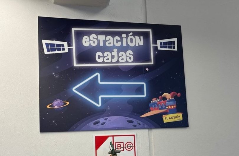 Señalética espacial Estación Cajas — KinderLand
